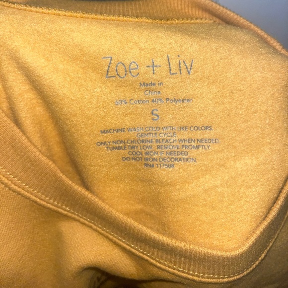 Yellow Women’s Butterfly Sweatshirt - Picture 3 of 3